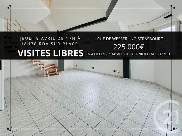 Appartement F3 à vendre STRASBOURG