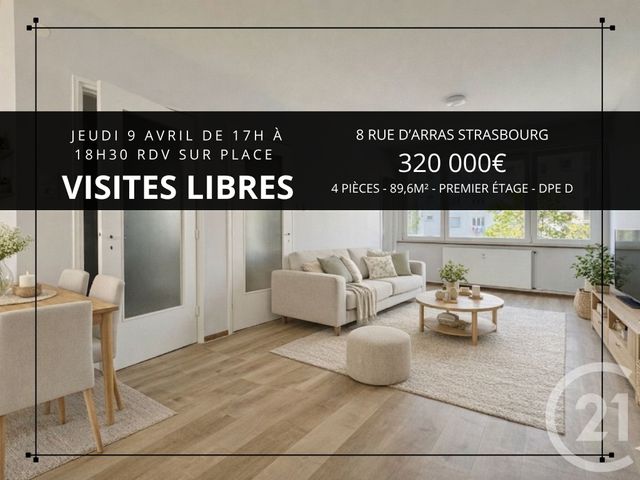 Appartement F4 à vendre STRASBOURG